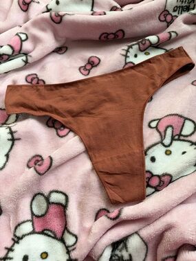 Rust Brown Cotton Thong